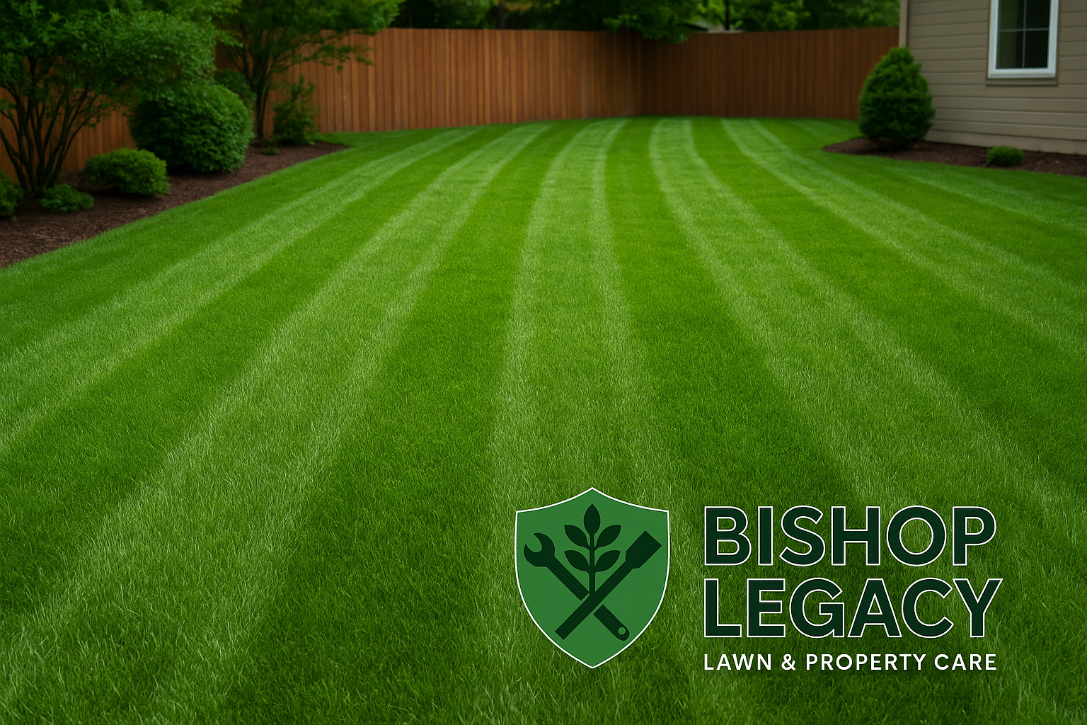 Striped lawn
